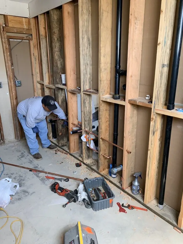 Commercial rough-in plumbing for Water Heater Replacement in Southeast Manchester